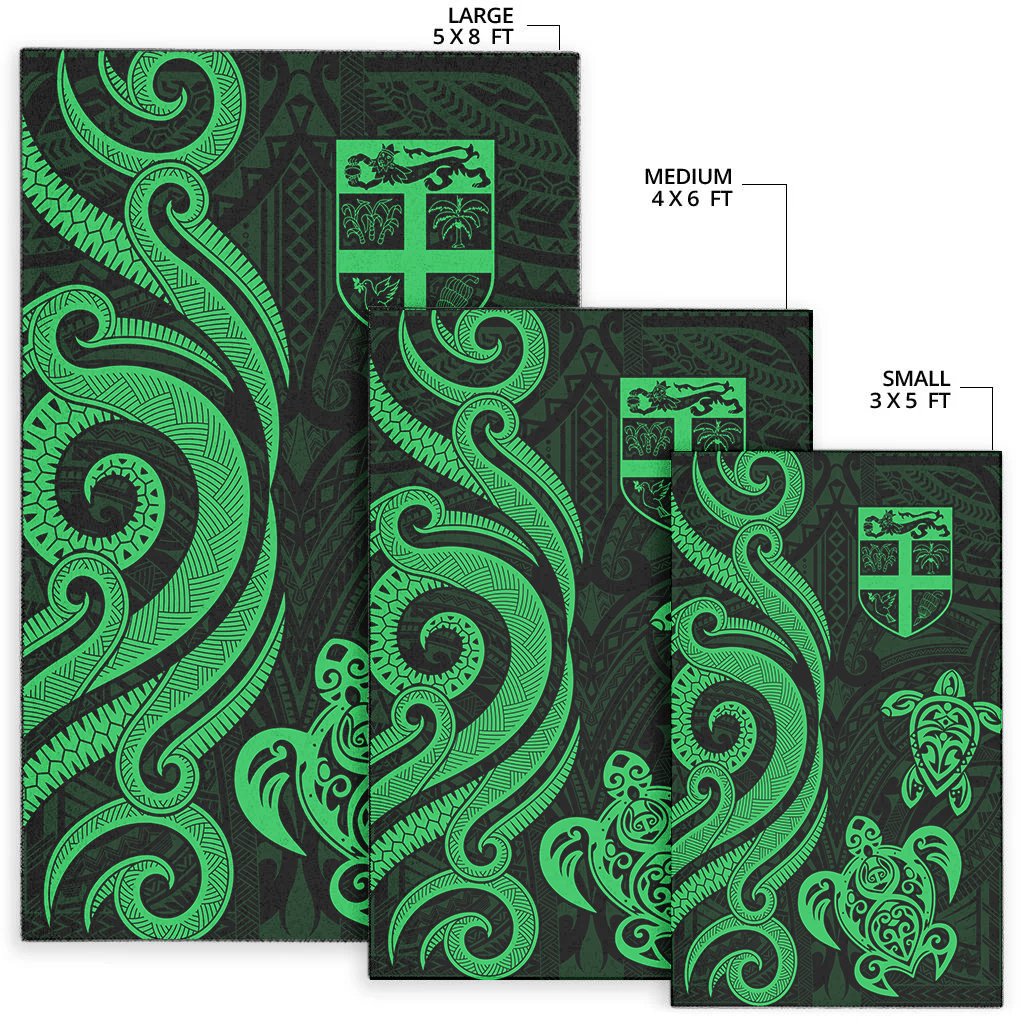 Fiji Area Rug - Green Tentacle Turtle
