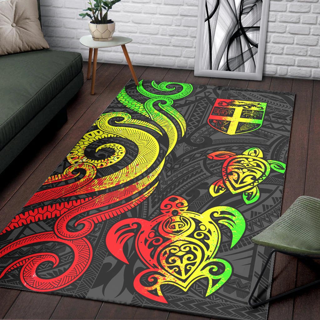 Fiji Area Rug - Reggae Tentacle Turtle