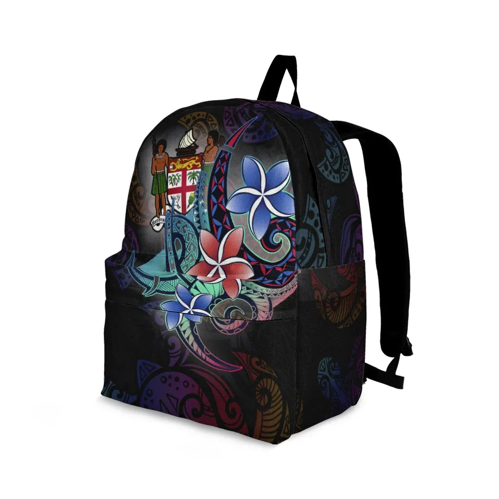 Fiji Backpack - Plumeria Flowers Style