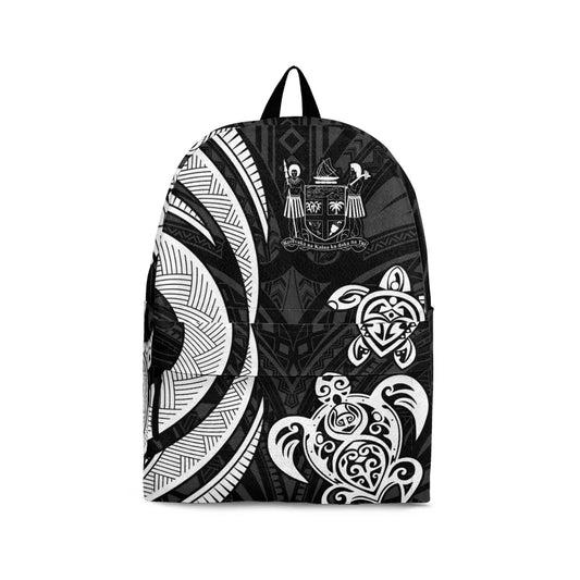 Fiji Backpack - White Tentacle Turtle Crest