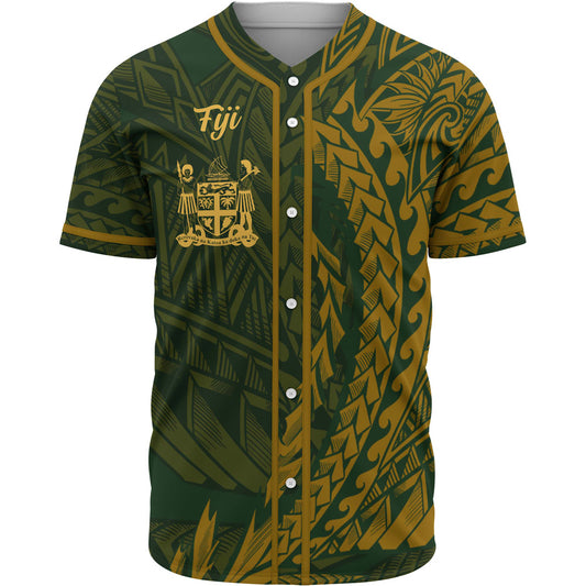 Fiji Baseball Shirt - Green Wings Style