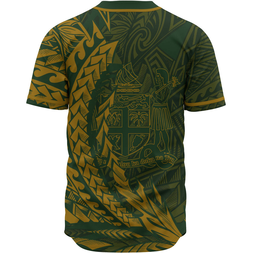 Fiji Baseball Shirt - Green Wings Style