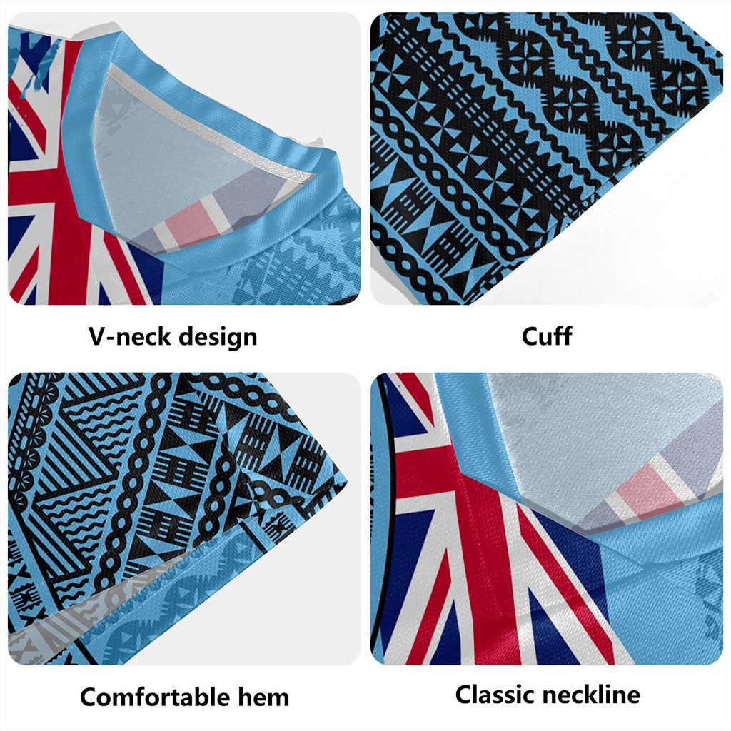 Fiji Rugby Jersey Bula Pattern Style Flag
