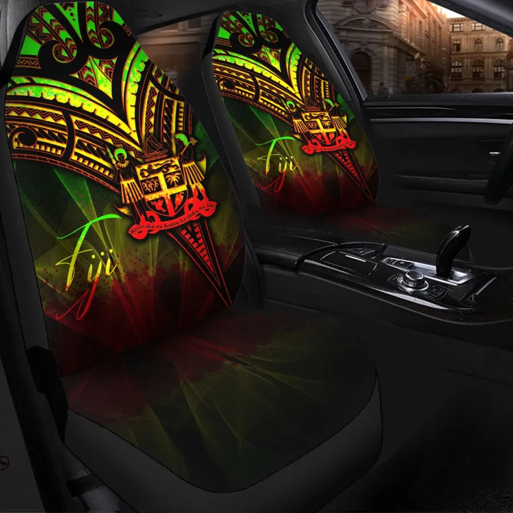 Fiji Car Seat Cover - Cross Style Reggae Color