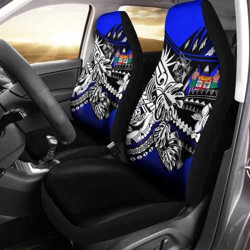Fiji Car Seat Cover - The Flow OF Ocean Blue Color