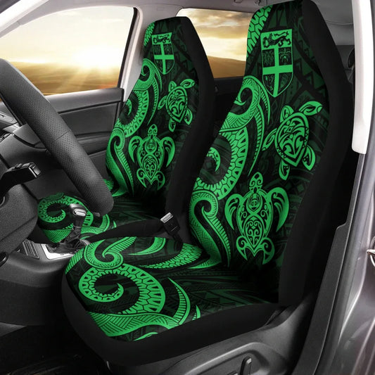 Fiji Car Seat Covers - Green Tentacle Turtle