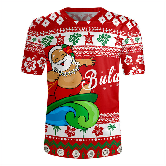 Fiji Rugby Jersey Santa Claus Ho Ho Ho Christmas