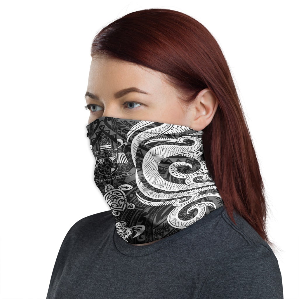 Fiji Crest Neck Gaiter - Turtle Tentacle White