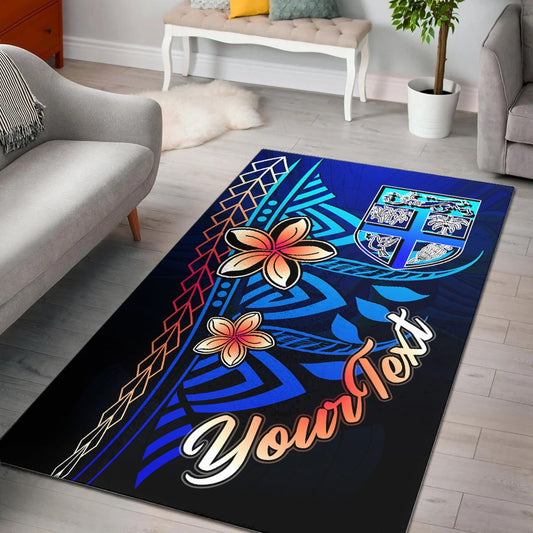 Fiji Custom Personalised Area Rug - Vintage Tribal Mountain