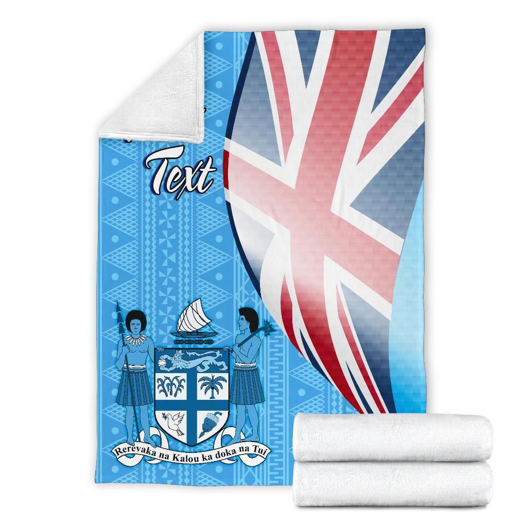 Fiji Custom Personalised Premium Blanket - Fiji Flag