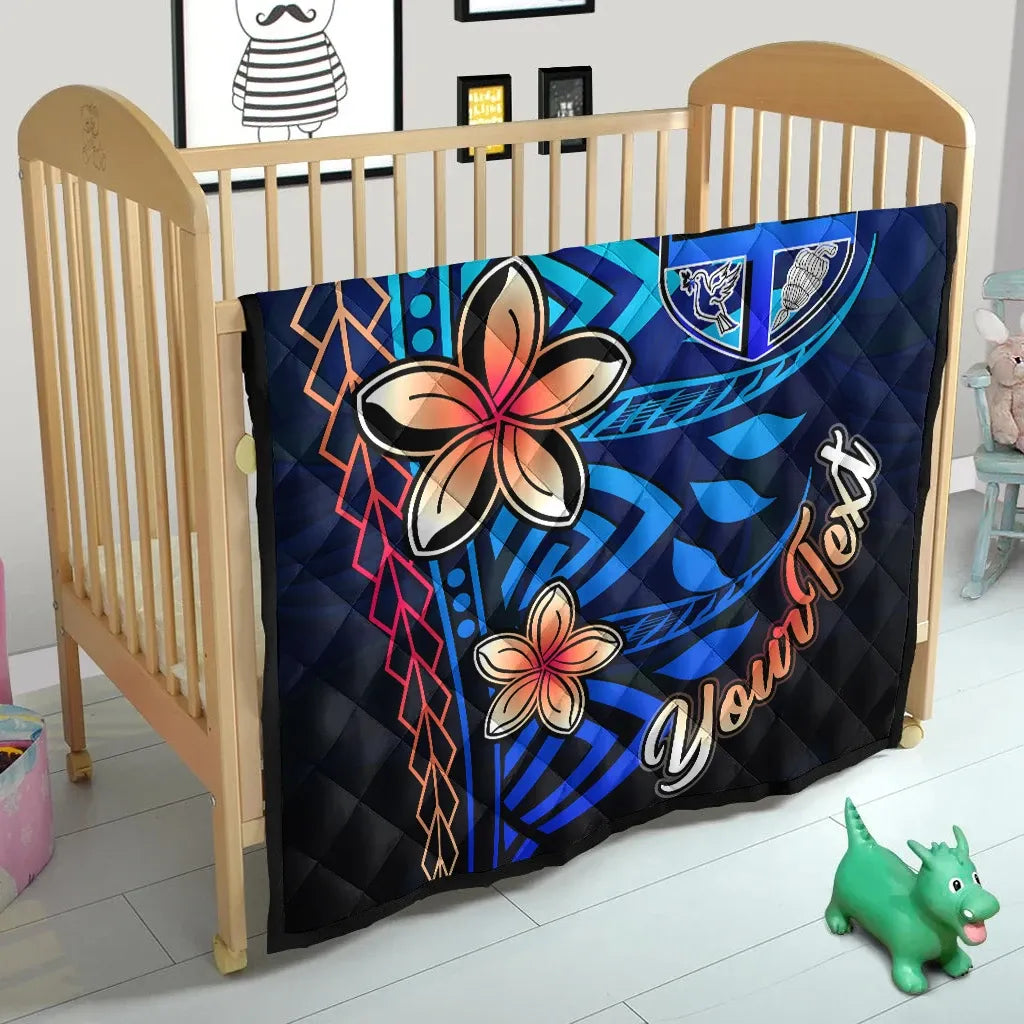 Fiji Custom Personalised Premium Quilt - Vintage Tribal Mountain