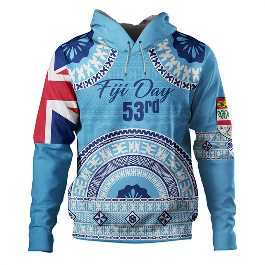 Fiji Hoodie Happy Fiji Day Bula Pattern