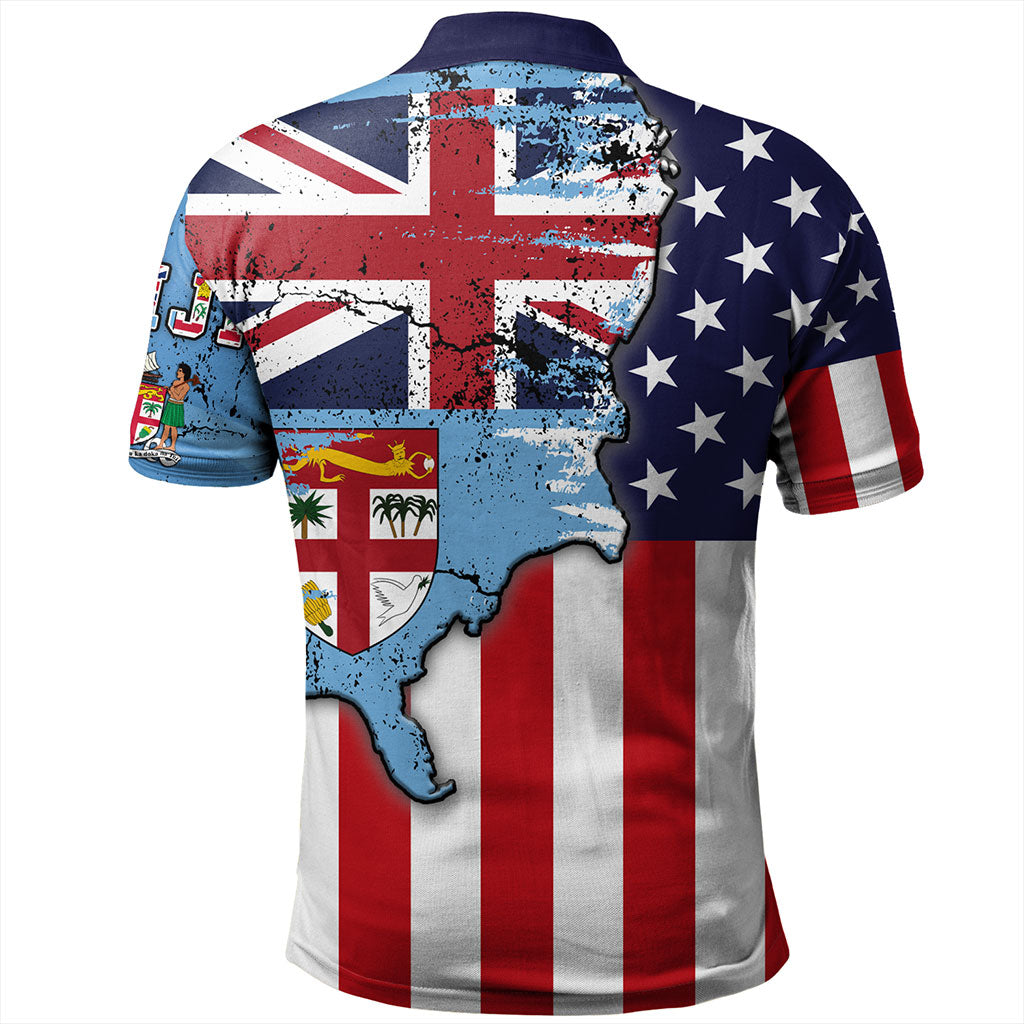 Fiji Polo Shirt Flag American Half Concept