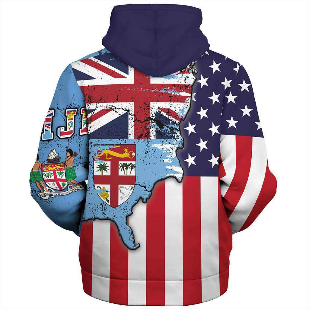 Fiji Sherpa Hoodie Flag American Half Concept