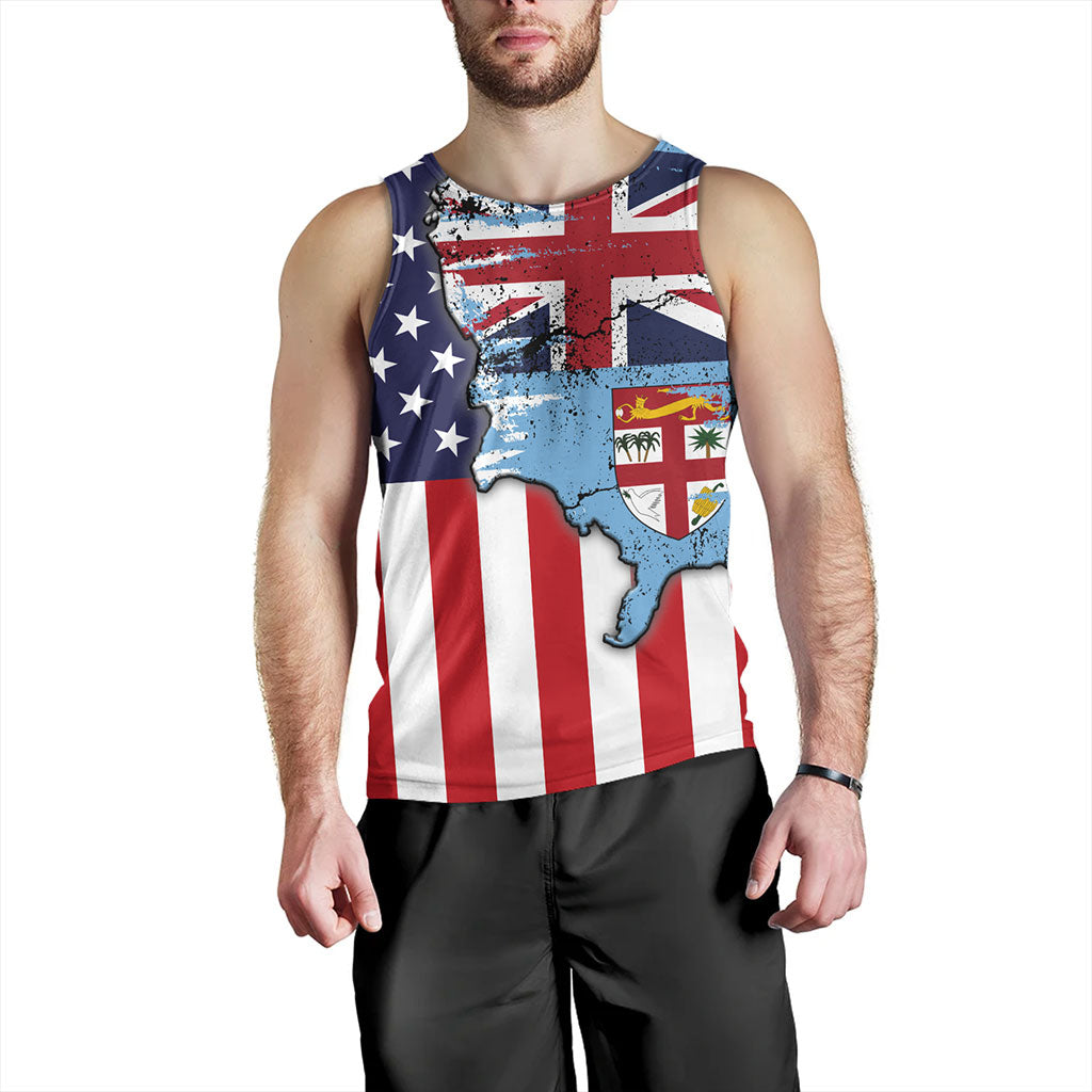 Fiji Tank Top Flag American Half Concept