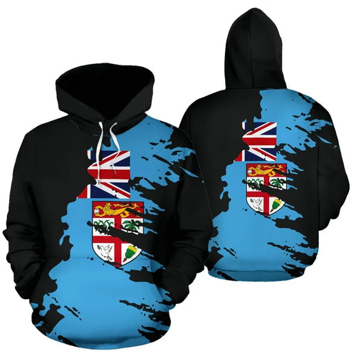 Fiji Hoodie - Fiji Flag Painting