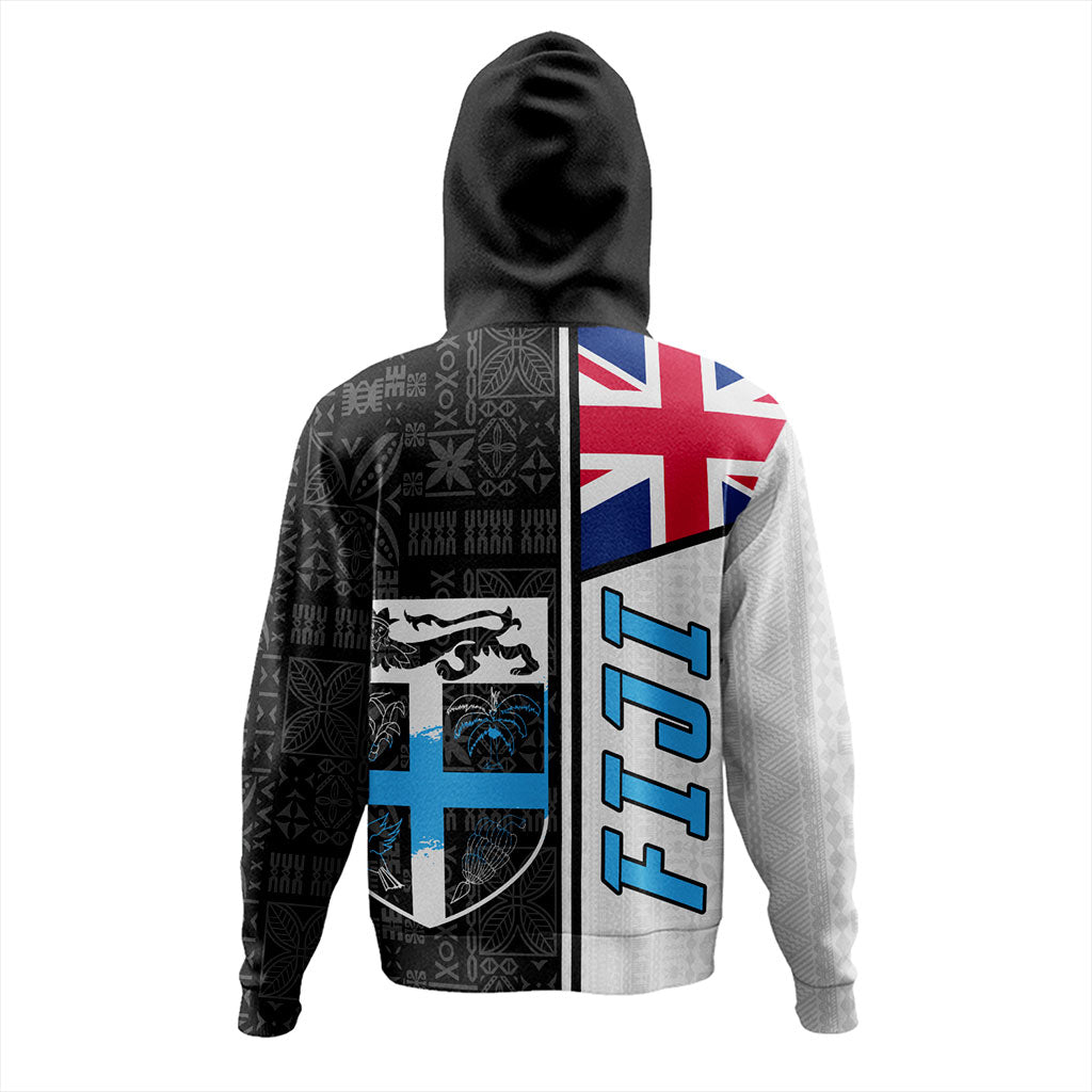 Fiji Hoodie Flag Pattern Bula Concept