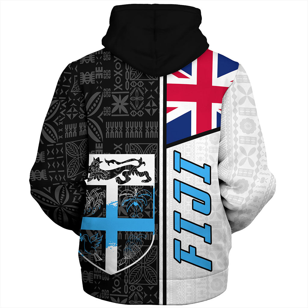 Fiji Sherpa Hoodie Flag Pattern Bula Concept