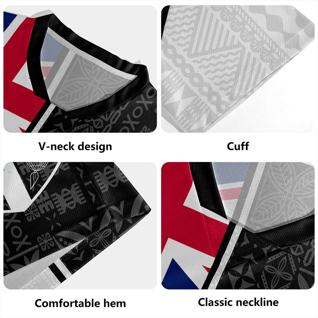 Fiji Rugby Jersey Flag Pattern Bula Concept