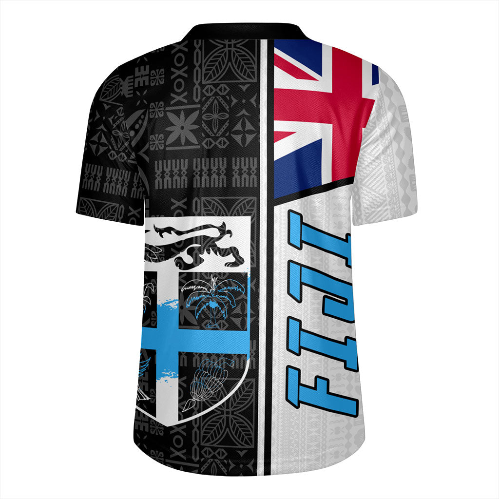 Fiji Rugby Jersey Flag Pattern Bula Concept