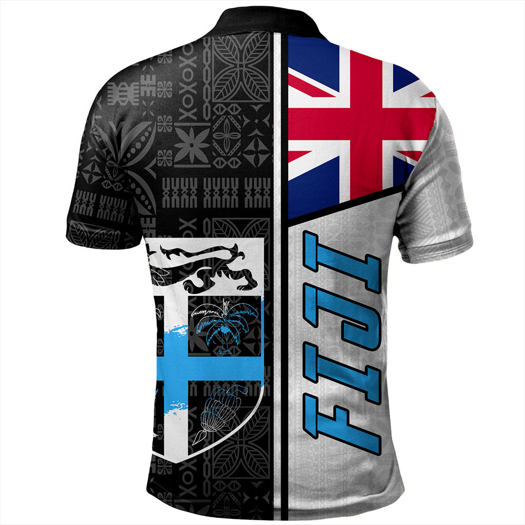 Fiji Polo Shirt Flag Pattern Bula Concept