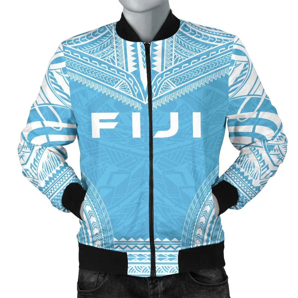 Fiji Flag Polynesian Chief Bomber Jacket