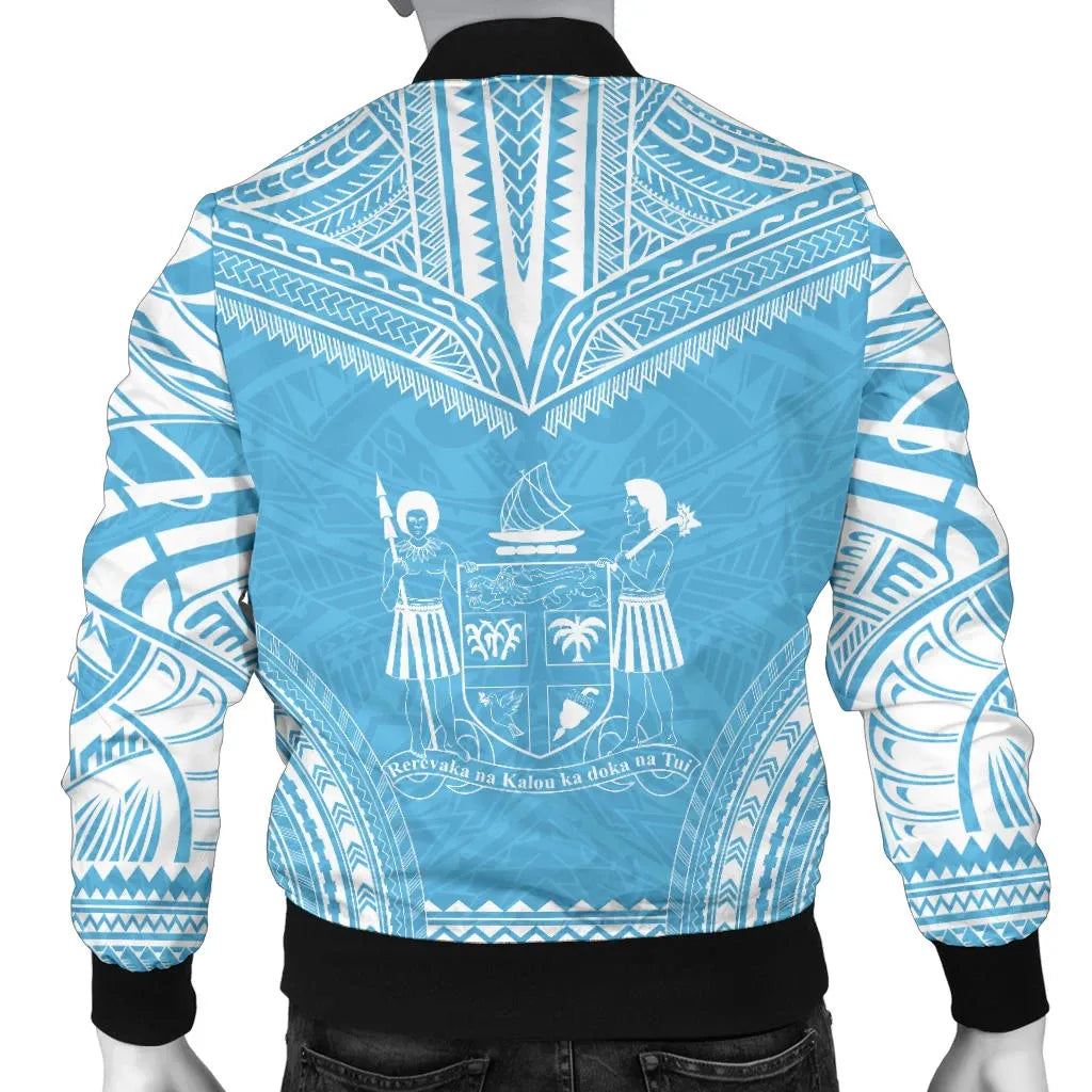 Fiji Flag Polynesian Chief Bomber Jacket