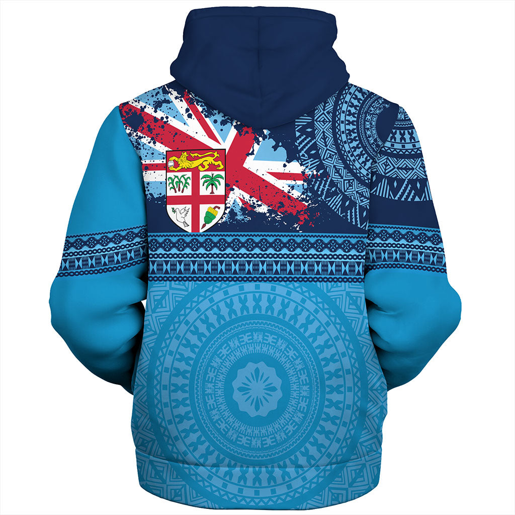 Fiji Sherpa Hoodie Flag Bula Tribal