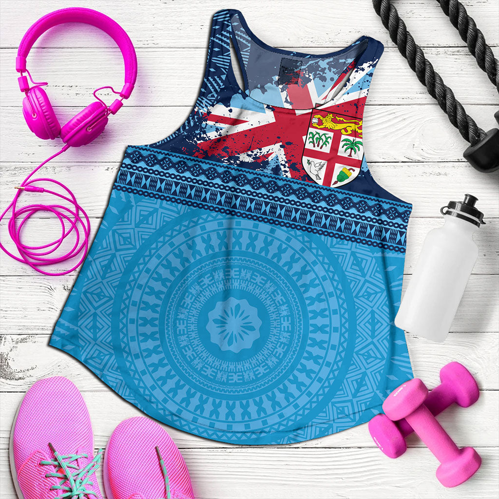 Fiji Women Tank Flag Bula Tribal