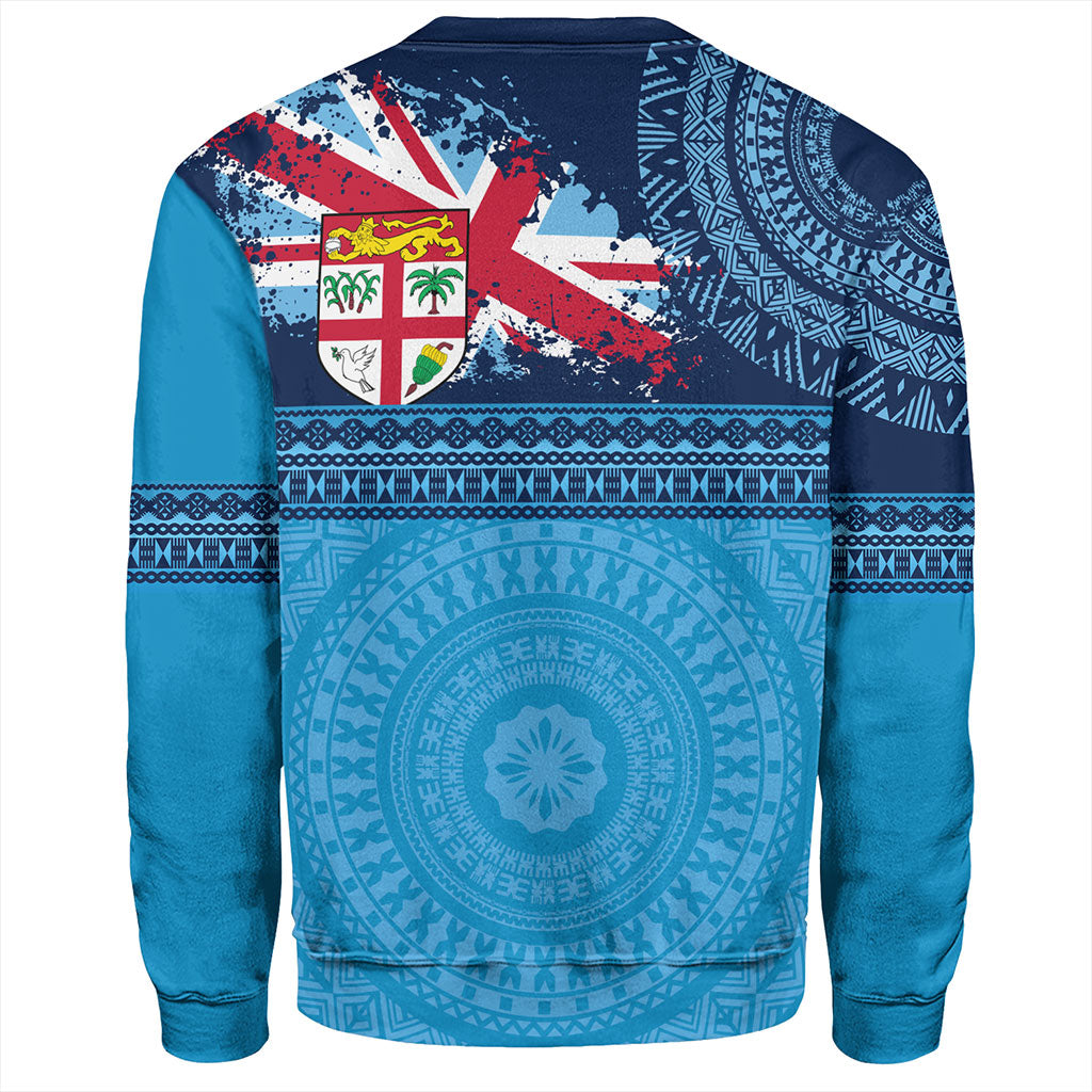 Fiji Sweatshirt Flag Bula Tribal