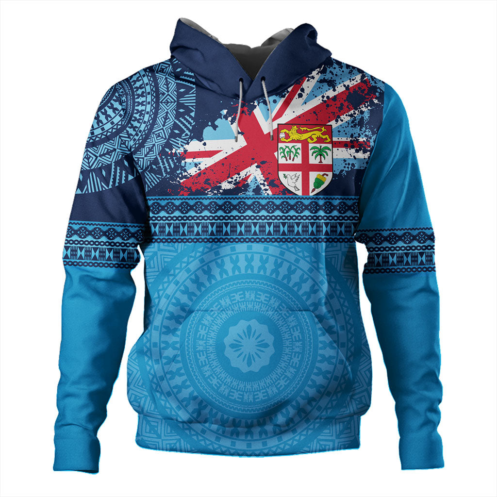 Fiji Hoodie Flag Bula Tribal