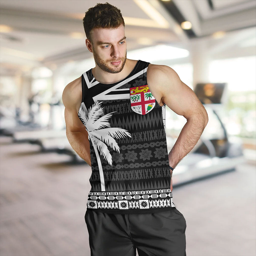 Fiji Tank Top Flag With Coconut Black Style