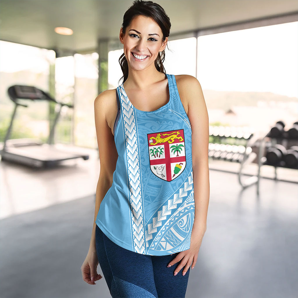 Fiji Women Tank Tribal Melanesian Flag And Coat Of Arms