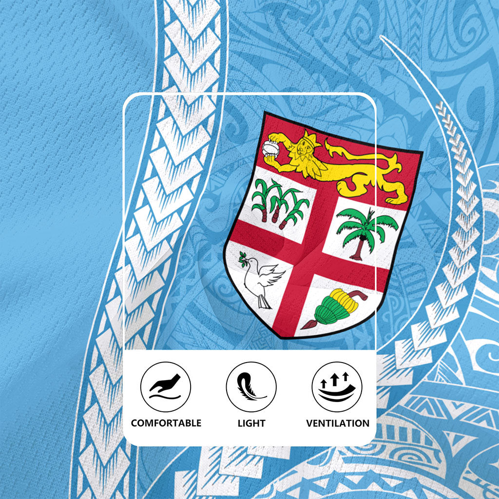 Fiji Rugby Jersey Tribal Melanesian Flag And Coat Of Arms