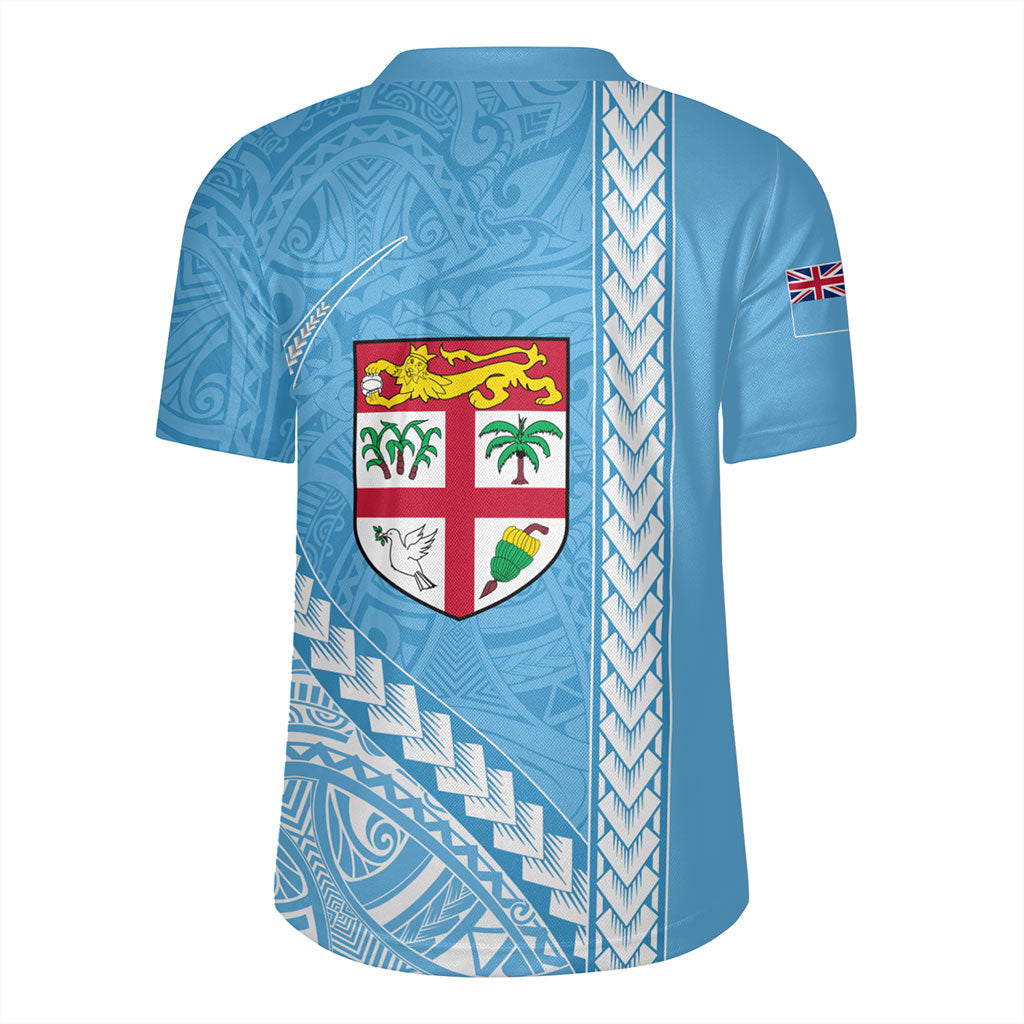 Fiji Rugby Jersey Tribal Melanesian Flag And Coat Of Arms