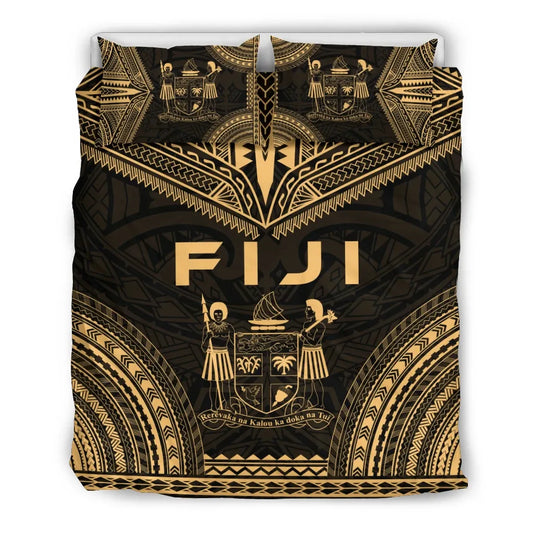 Fiji Polynesian Chief Duvet Cover Set - Gold Version
