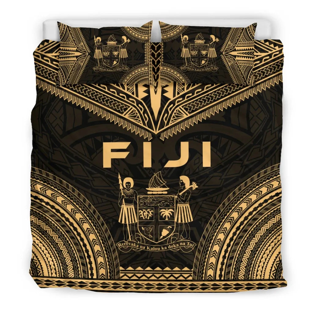 Fiji Polynesian Chief Duvet Cover Set - Gold Version