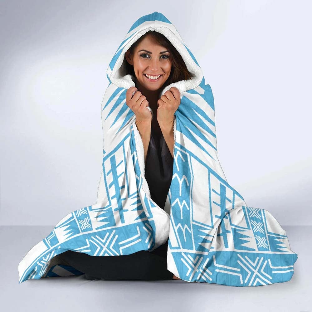 Fiji Hooded Blanket - Polynesian Tattoo Flag