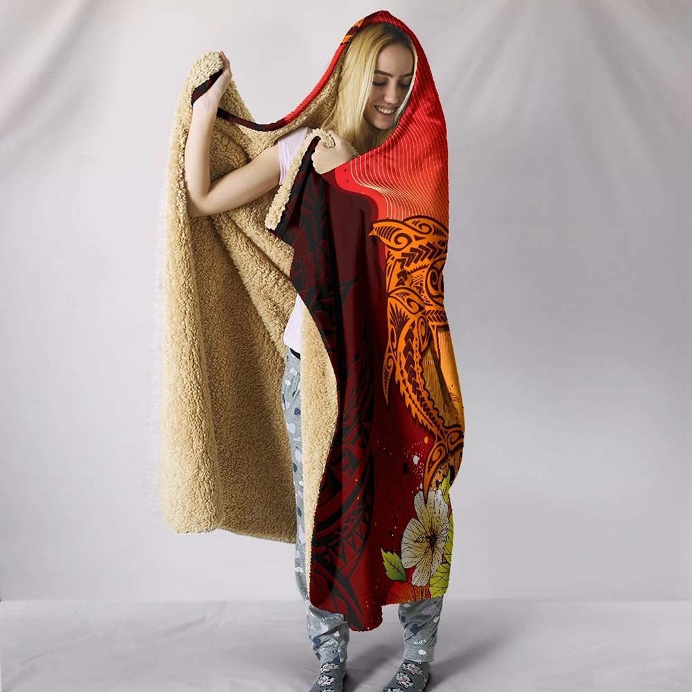 Fiji Hooded Blanket - Tribal Tuna FIsh
