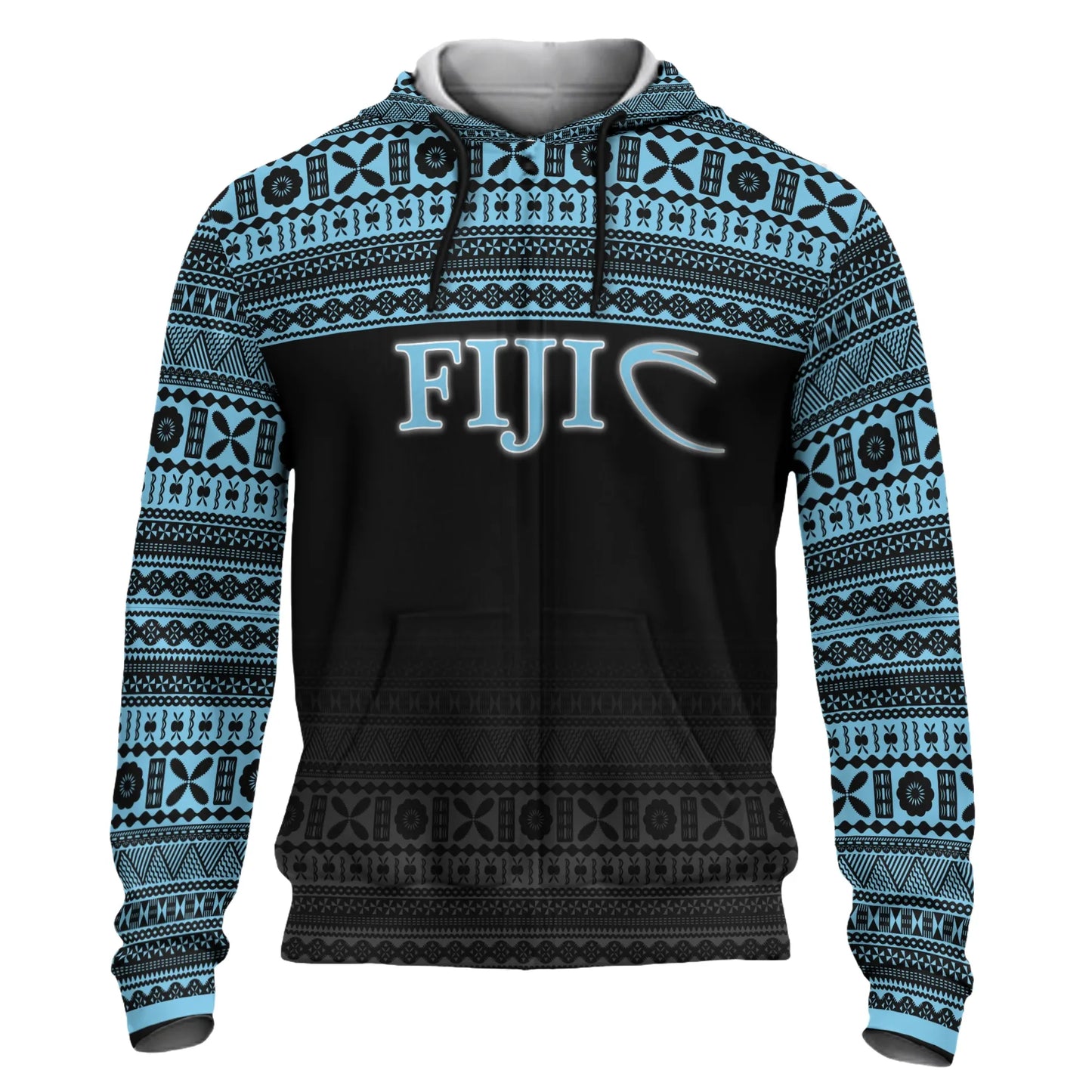 Fiji Hoodie - Rugby Fijian Tapa Pattern