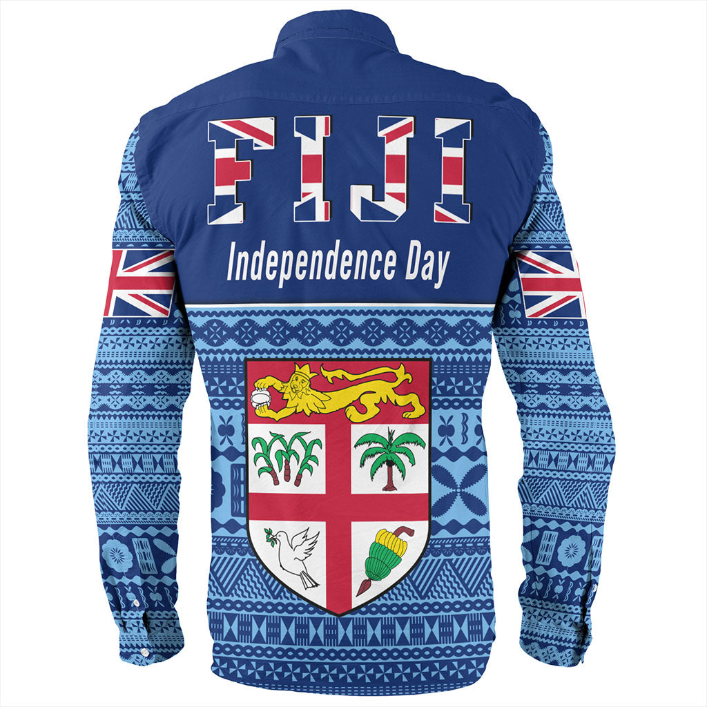 Fiji Long Sleeve Shirt Happy Independence Day