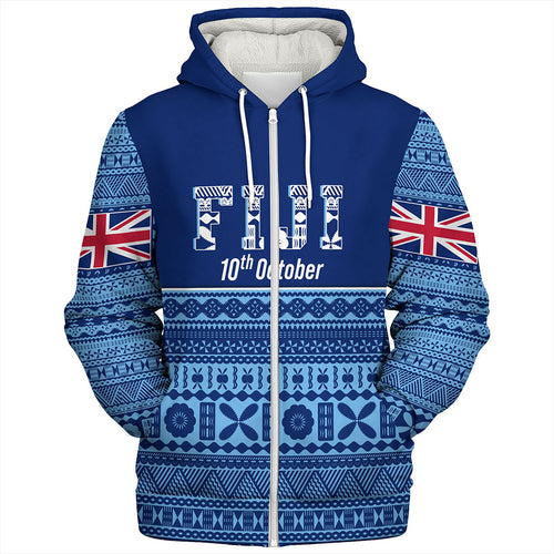 Fiji Sherpa Hoodie Happy Independence Day