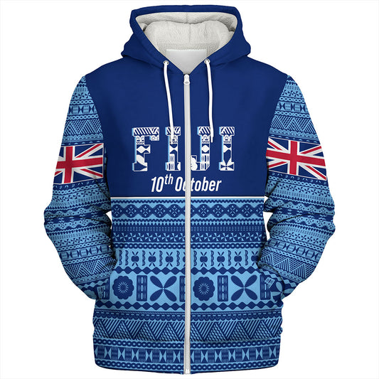 Fiji Sherpa Hoodie Happy Independence Day