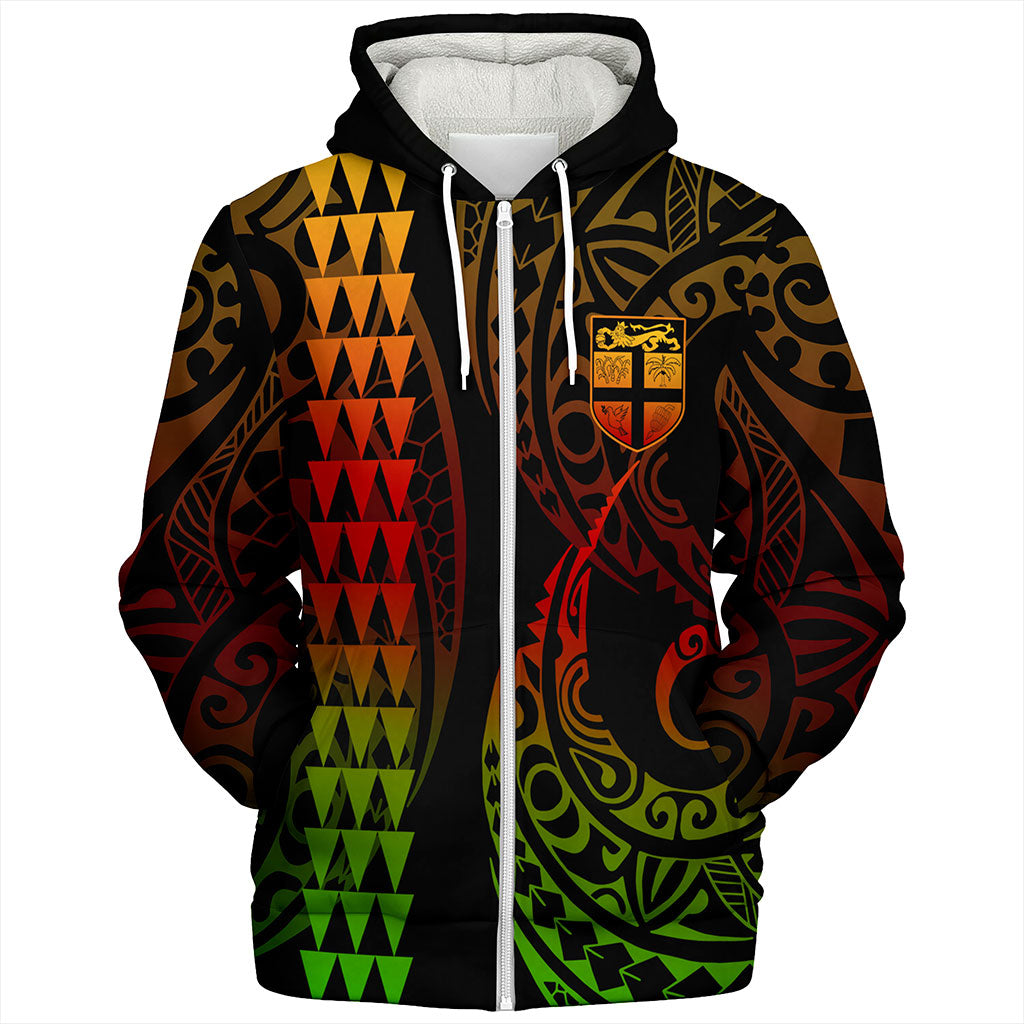 Fiji Sherpa Hoodie Kakau Style