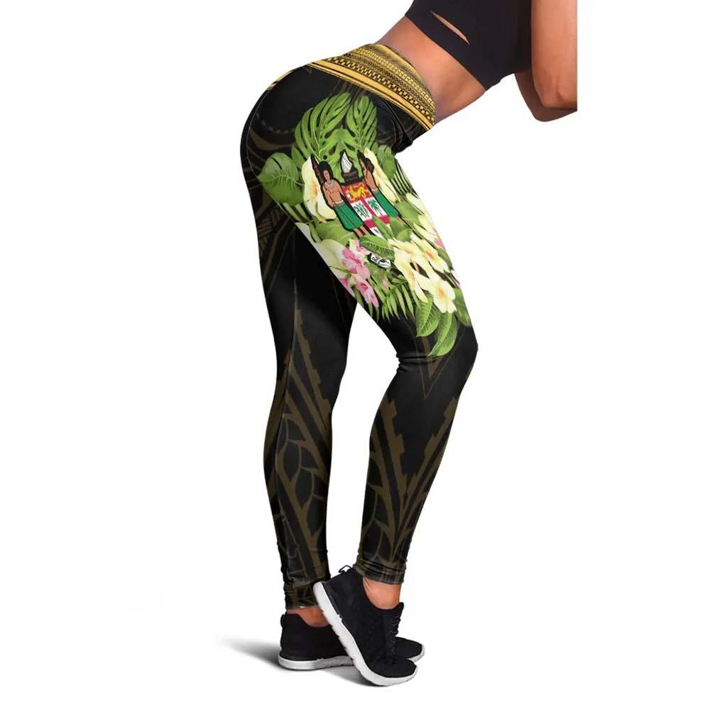 Fiji Legging - Polynesian Gold Patterns Collection
