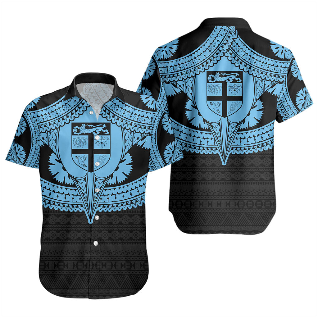 Fiji Short Sleeve Shirt Masi Tattoo Special