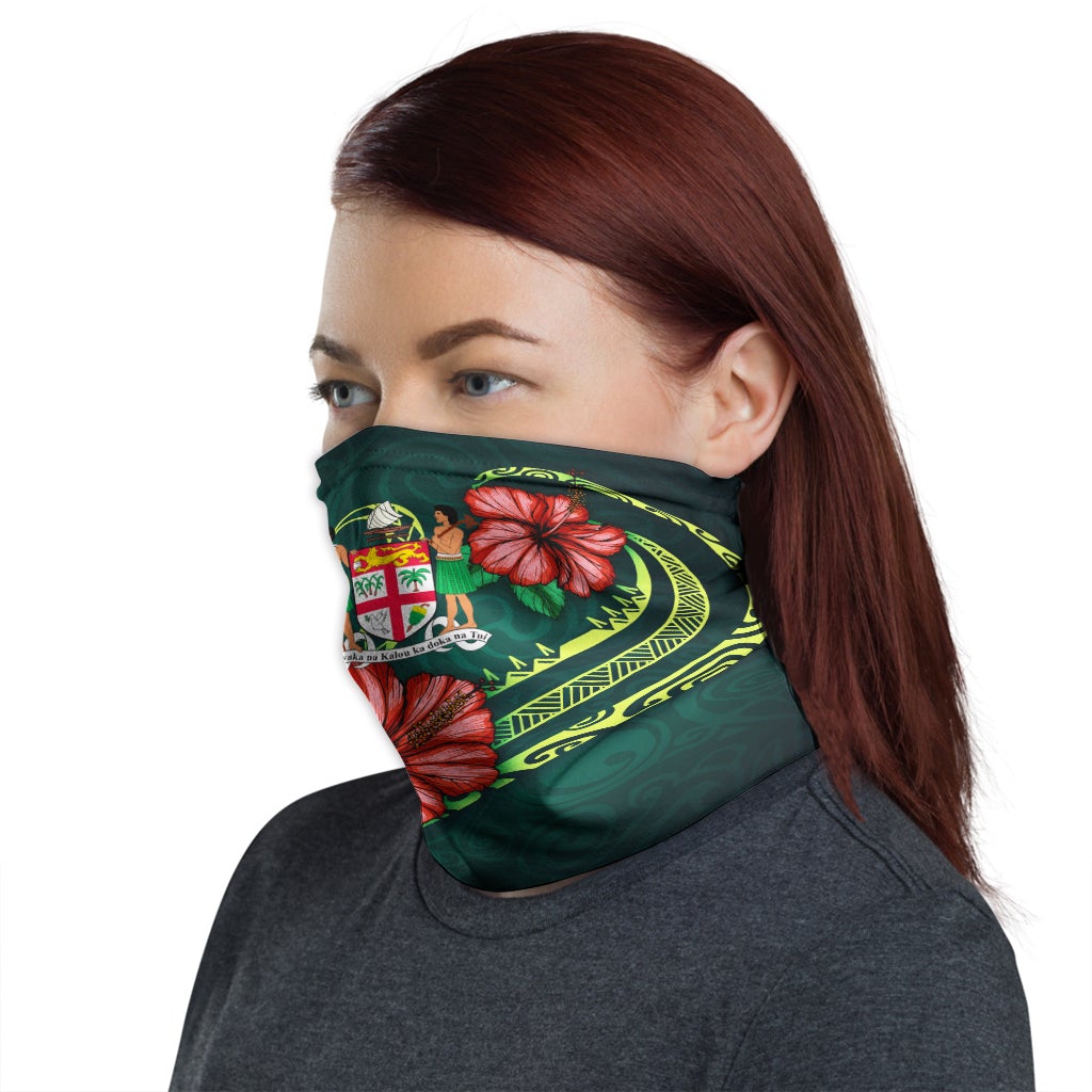 Fiji Neck Gaiter - Hibiscus With Seal