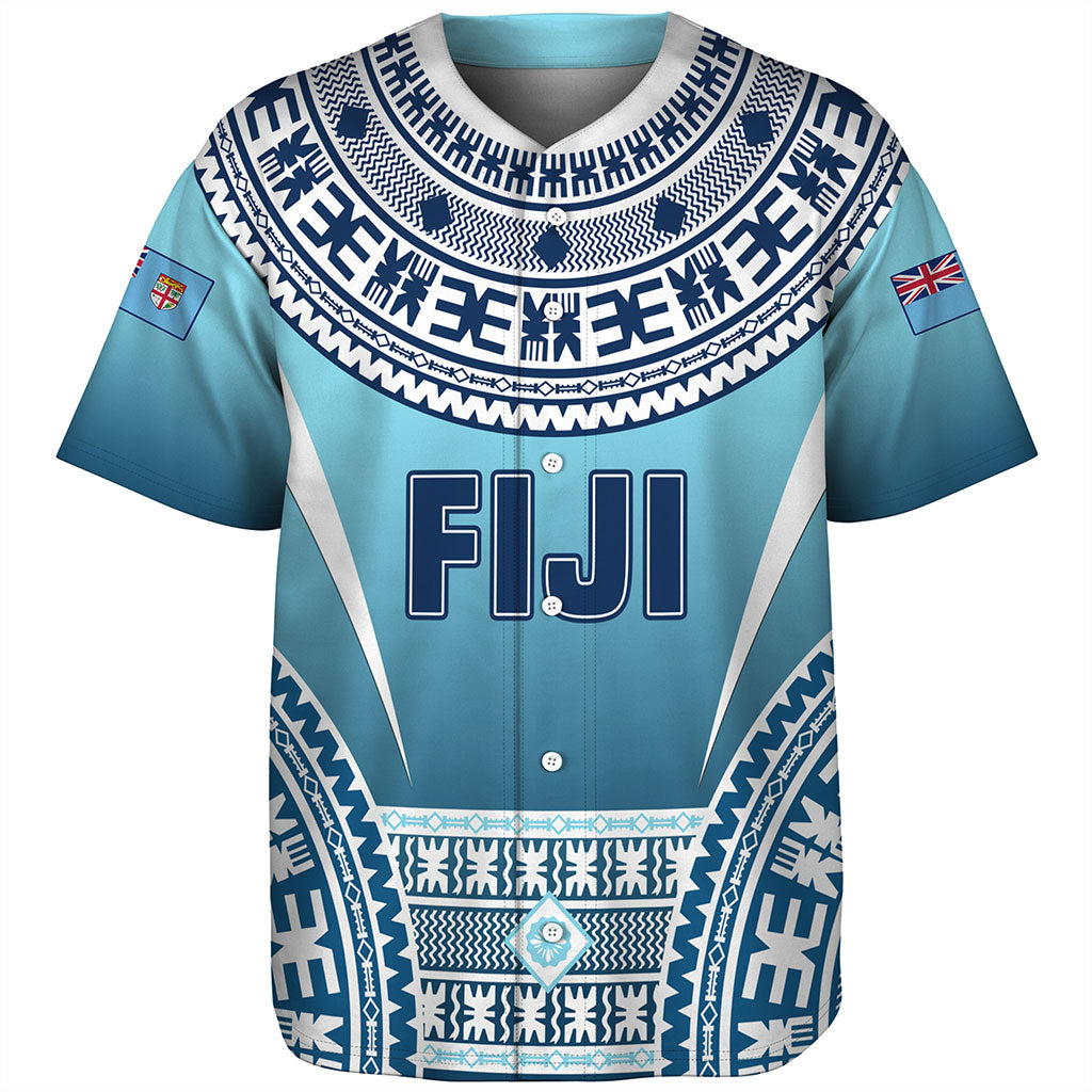 Fiji Baseball Shirt Pattern Traditional Circle Style