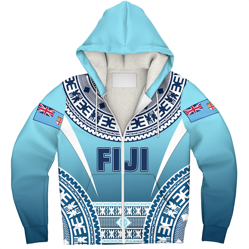 Fiji Sherpa Hoodie Pattern Traditional Circle Style
