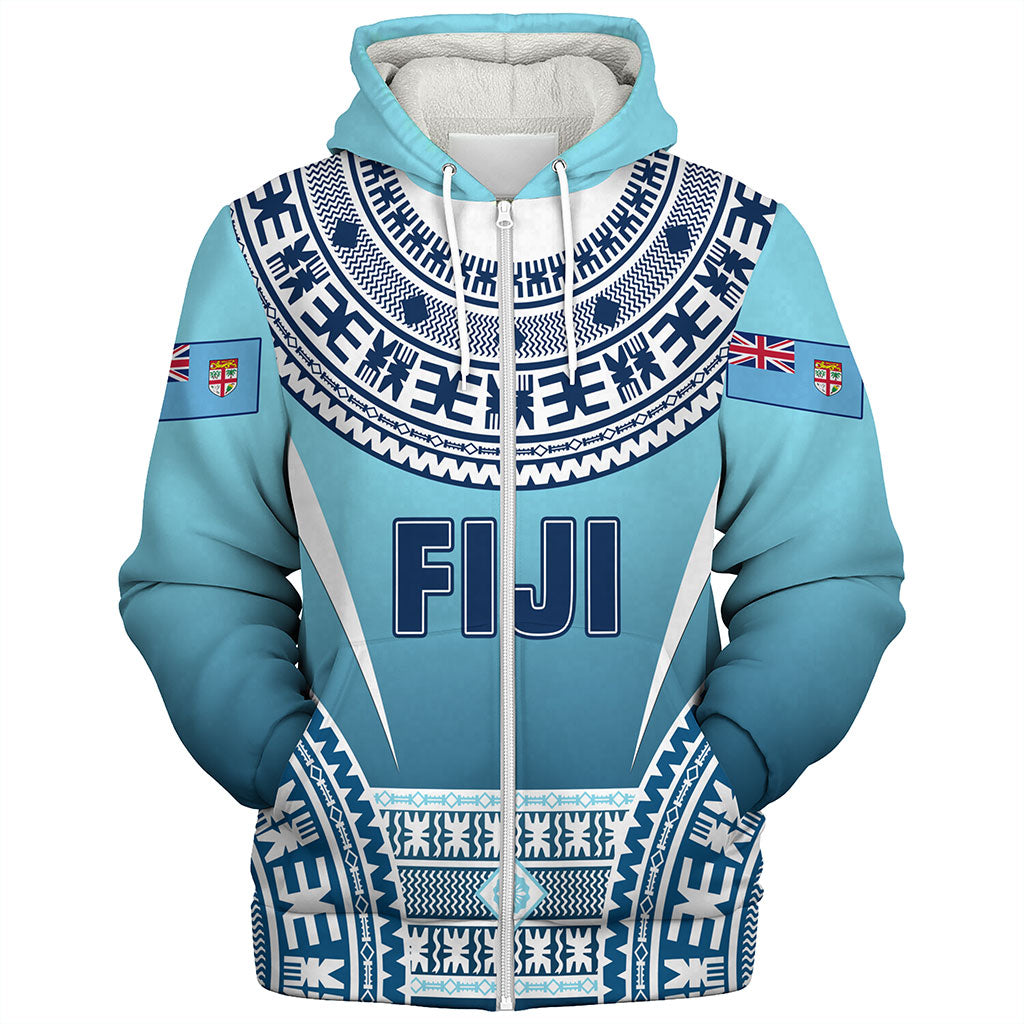 Fiji Sherpa Hoodie Pattern Traditional Circle Style